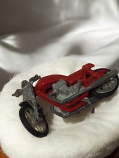 Petite moto jouet en métal vintage ancien, miniature rétro collection déco