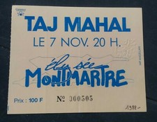 ticket billet stub used place