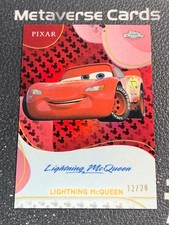 2025 Topps Disney Lightning McQueen Facimile Auto Mickey Mouse Refractor /28