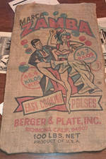 ANCIEN Superbe Sac en Toile de