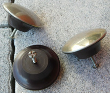 vintage 3 POIGNEE à visser ronde en plastique de TIROIR MEUBLE buffet HANDLE