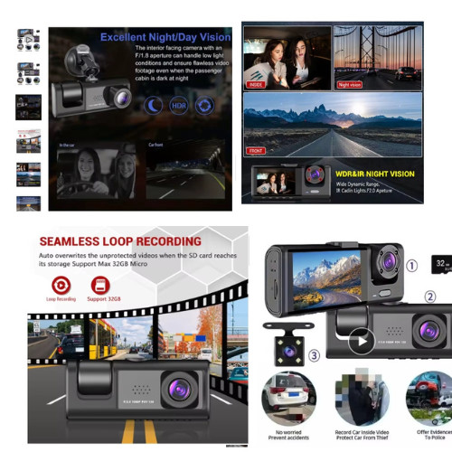 Caméra dashcam voiture - caméra,