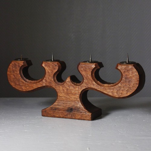 Bougeoir vintage bois - , sculpté