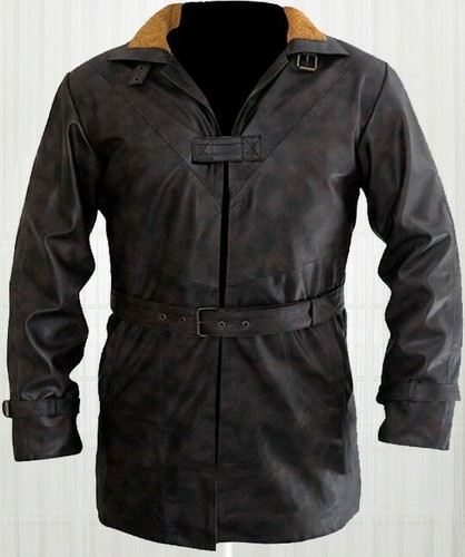 Manteau veste cuir - manteau, en