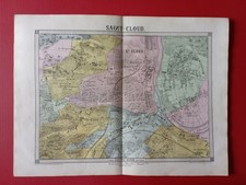 PLAN ANCIEN DE SAINT CLOUD