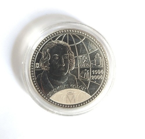 Piece euros argent unc - 12,