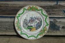 Assiette parlante: Série "l'Empereur Napoléon" -  Creil et Montereau