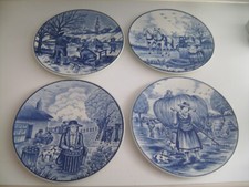 4 assiettes décoratives "Les