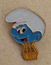 Pin's Schtroumpf Montgolfière