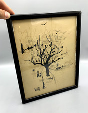 Dessin original encre ? Fusain