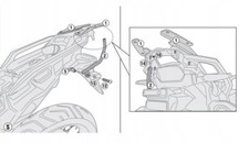 PORTE-BAGAGES CENTRAL HONDA CRF 1000L AFRICA TWIN (18-19) (SANS PLAQUE)