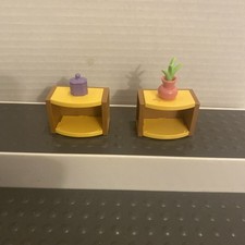 PLAYMOBIL (R264) MAISON MODERNE - End Tables With Vase & Perfume Bottle