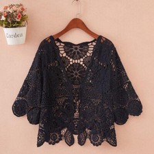 Femme Fille Cardigan Dentelle