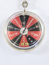 KEYRING - INOVAC 1960s - Roulette CASINO Marbles - Vintage -