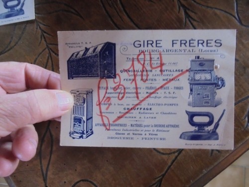 Ancienne carte gire bourg - gire,