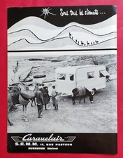 PRESS ADVERTISEMENT: Travel Tourism Caravan Caravelair and City of VALESCURE 1964