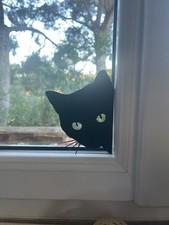 Décoration Fenêtre Chat Noir