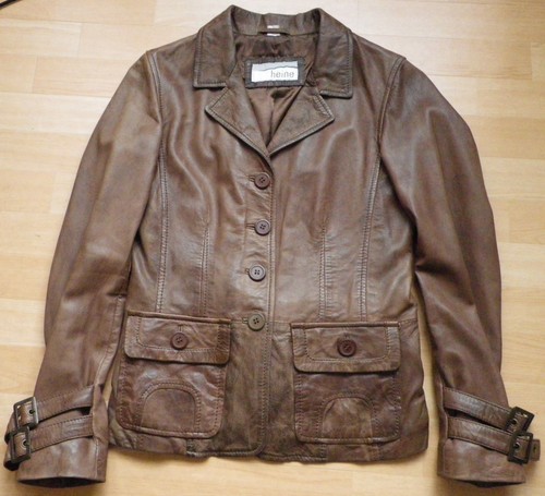 Veste cuir nappa agneau - cuir,