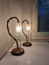 Paire de Lampes  verre