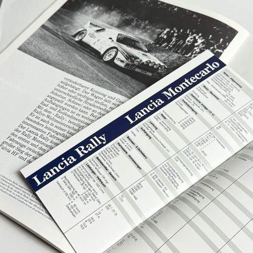 Lancia 1983 press brochure - press,
