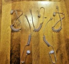 Coiled Audio Ear Tubes With Earbud For Motorola Vertex Kenwood Radios (5 count)