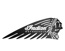 STICKER INDIAN MOTO , taille H
