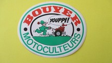 Autocollant sticker vintage Motoculteurs BOUYER  10,4 cm x 8,2 cm