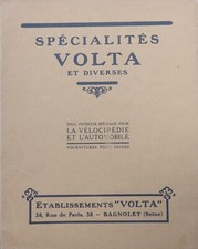 Catalogue 1922 VOLTA Vélo