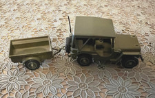 JEEP WILLYS AVEC REMORQUE -
