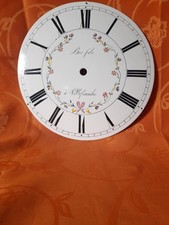 ancien cadran fleuri émaillé