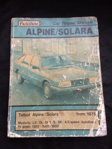 Autodata talbot alpine - alpine, /