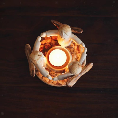 Bougeoir forme ange de - en,
