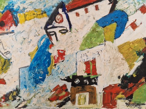Tableau huile sur - huile,