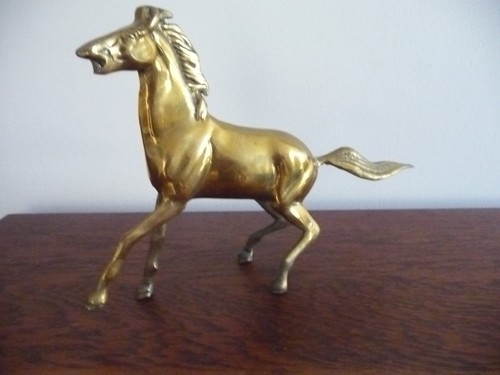 Ancienne statuette cheval en - ,