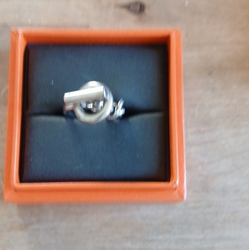 Hermès anneau simple argenté - simple,