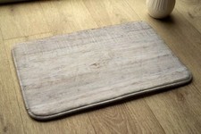 Tapis de Bain Ciel Doux Douche Tapis Antidérapant 75x45 cm - Panneaux de bois
