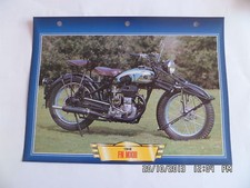 CARTE FICHE MOTO FN MXIII 1948