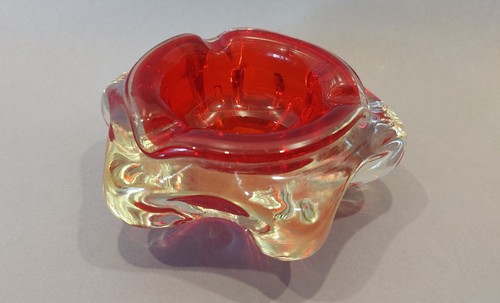 Beau cendrier vase - en, verre