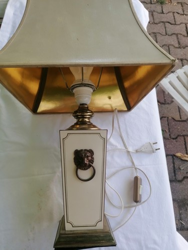 Lampe ventage pied colonne