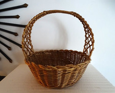 Panier en osier ancien 