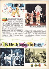 1961 DOCUMENT (réf LIM 642 ) CARNAVAL GILLES  de BINCHE  1page