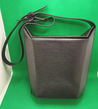 Authentic Louis Vuitton Epi Sac Seau Shoulder Hand Bag Black 2way M80161 w/ Box