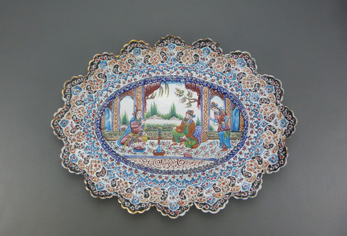 Plat murale émaille sur
