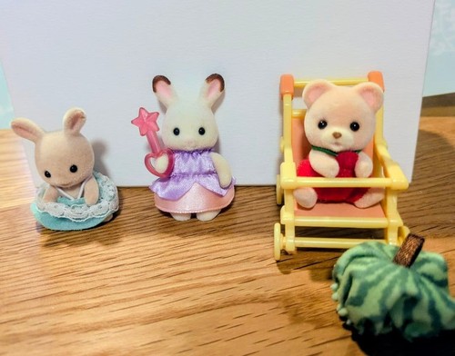 Ensemble poussette sylvanian - poussette,