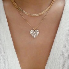 ✨ Collier doré pendentif