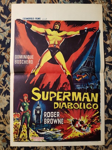 Affiche belge 1968 superman - 1968,