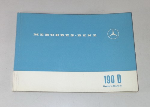 Owner manual mercedes w110 - owner's,