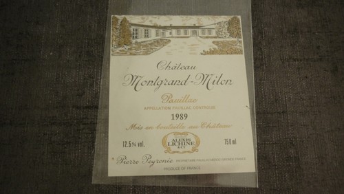 Etiquette vin pauillac - vin,