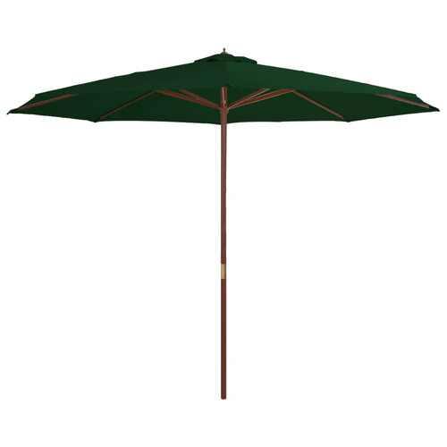 Parasol avec mât bois - mât, en