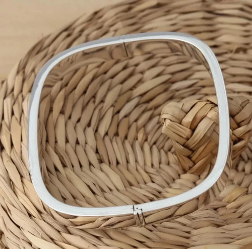 Bracelet blanc massif 14 - bracelet,